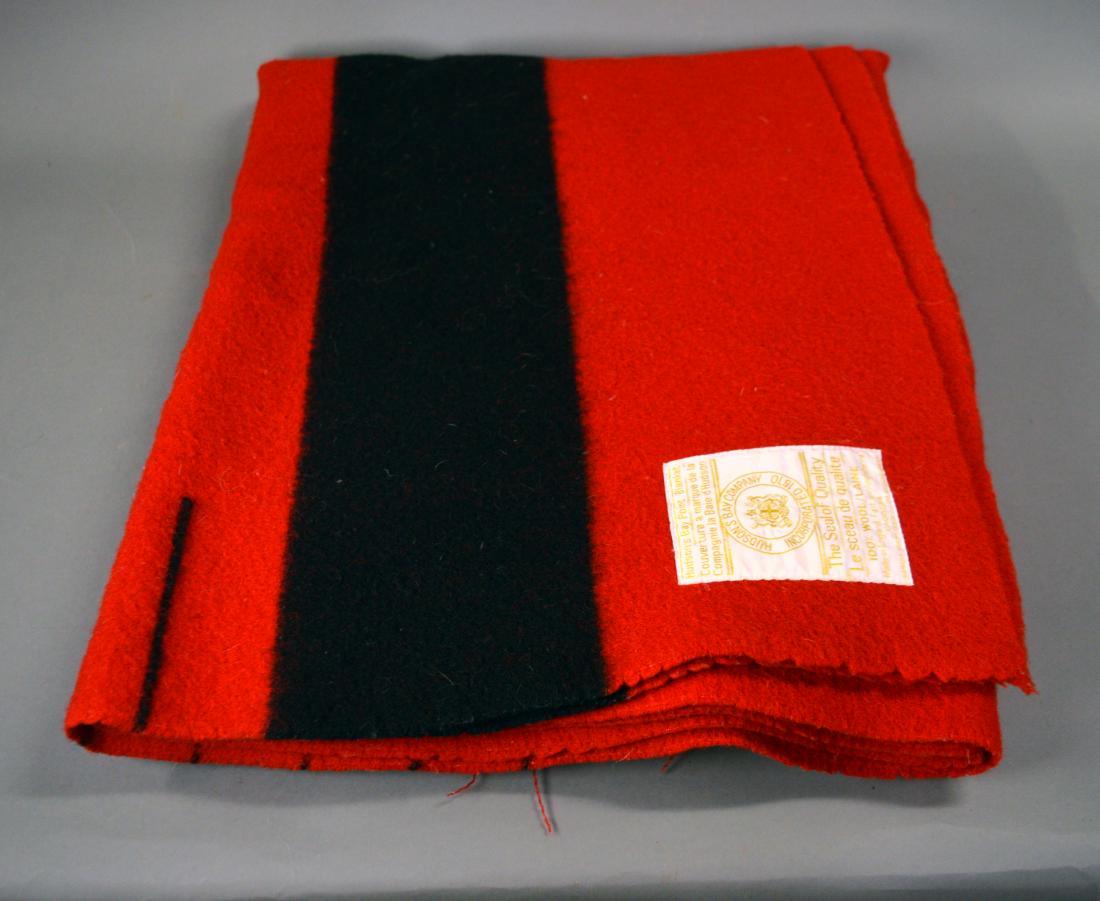 Hudson Bay red wool blanket (1 of 4)