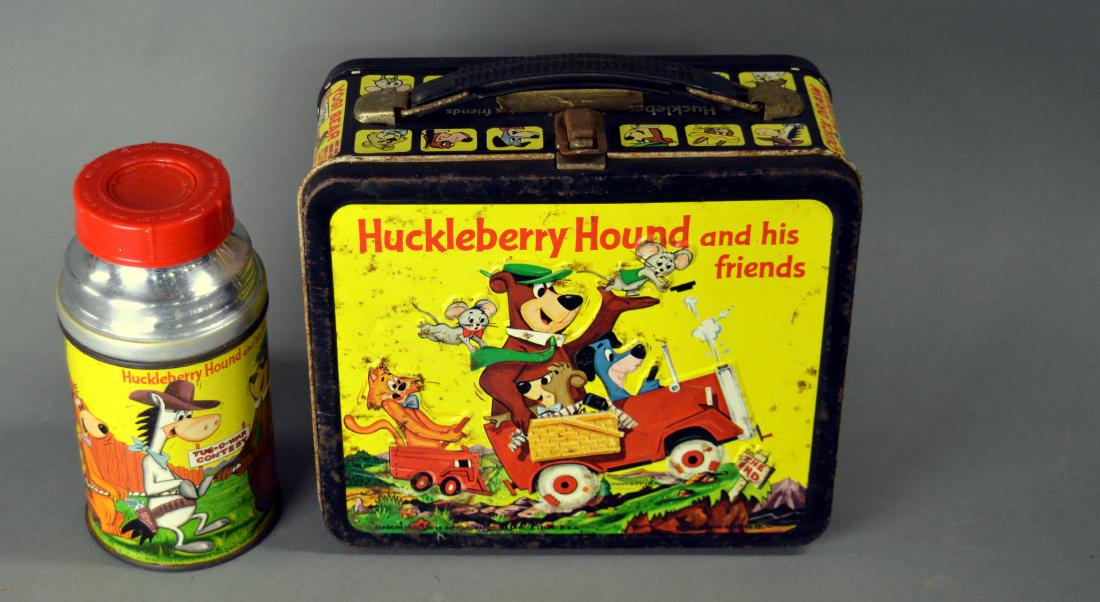 Vintage Huckleberry Hound lunchbox w/thermos (1 of 5)
