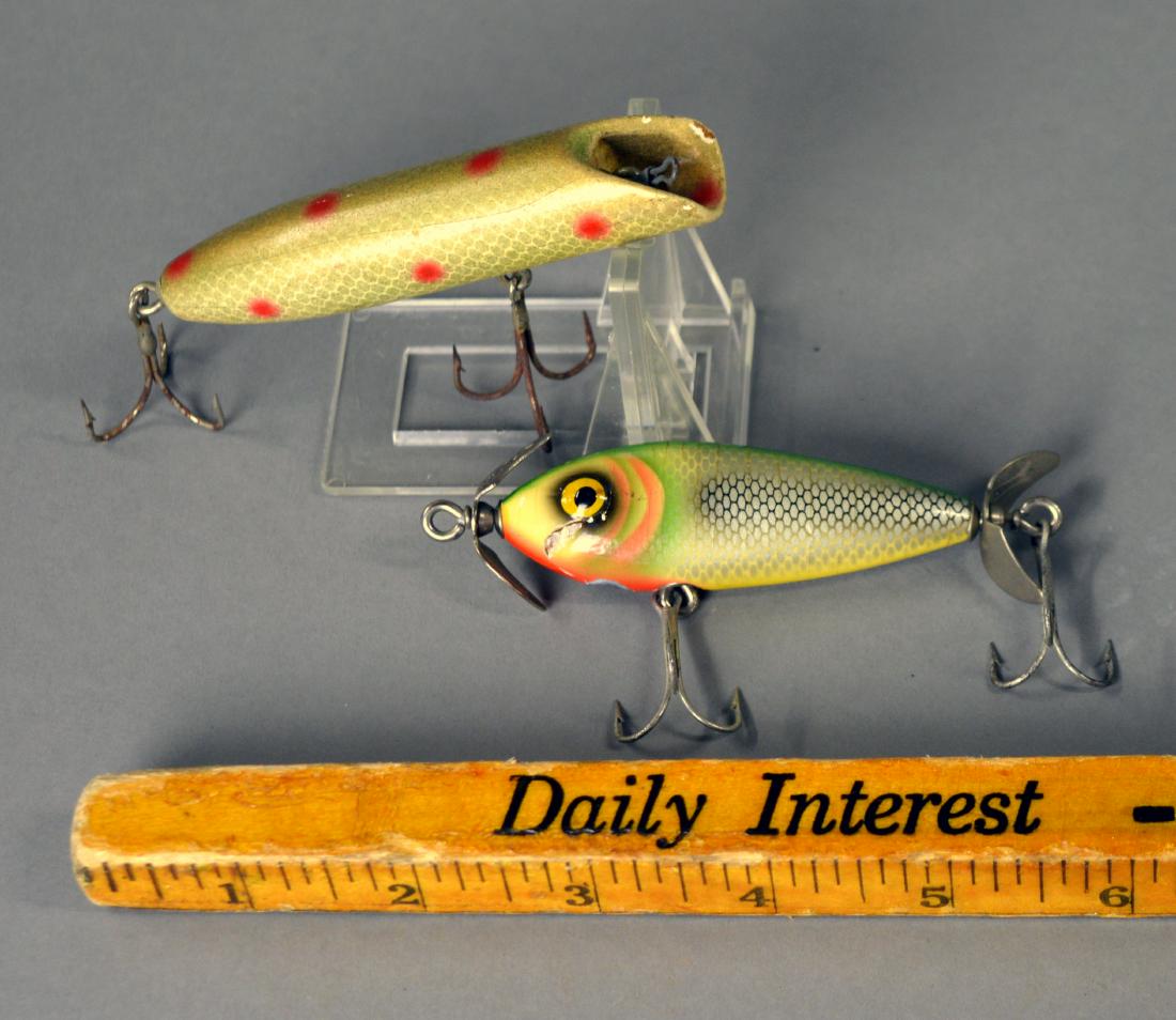 Two vintage fishing lures: Including a Barracuda
