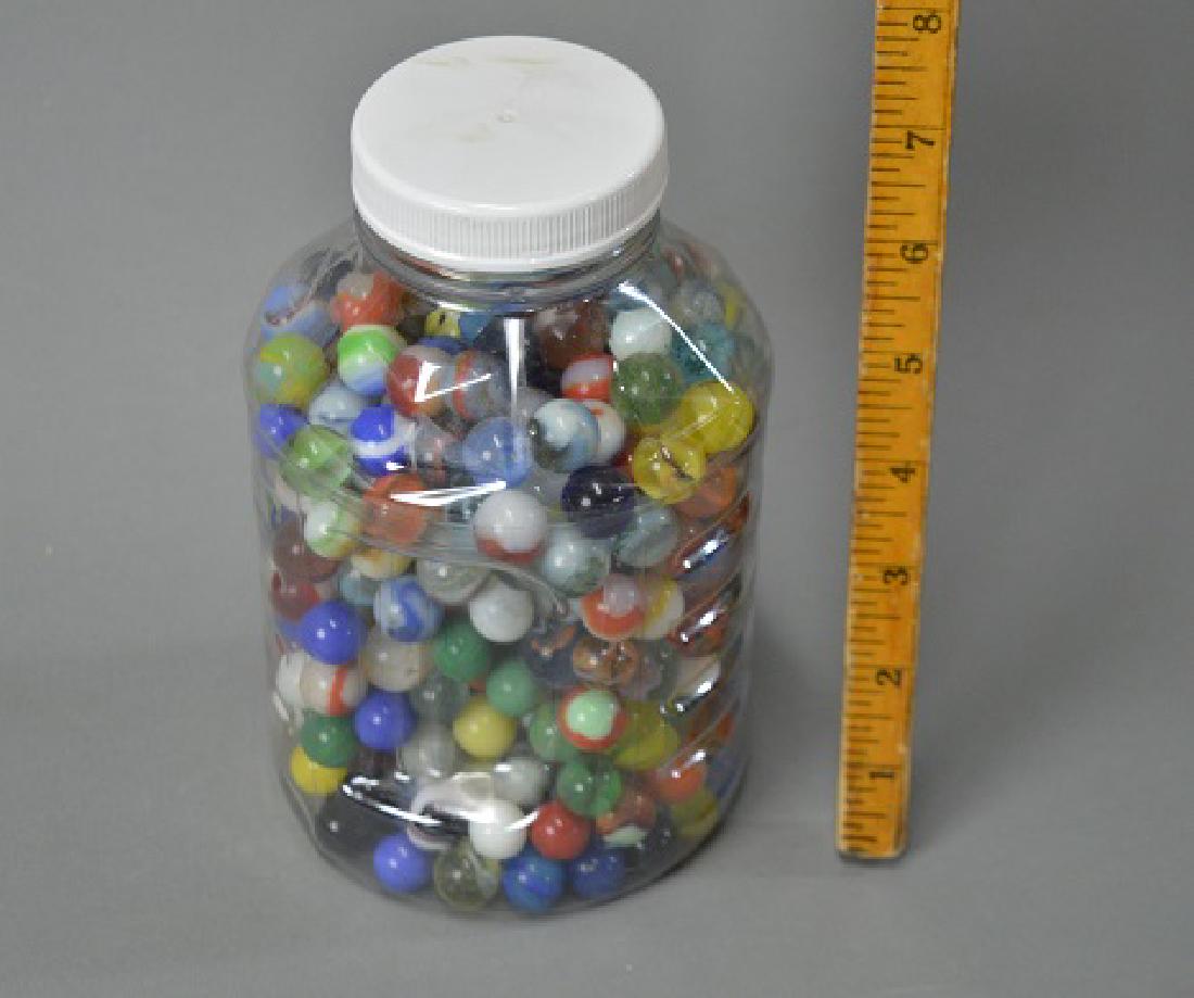 Jar of vintage marbles: Jar of vintage marbles