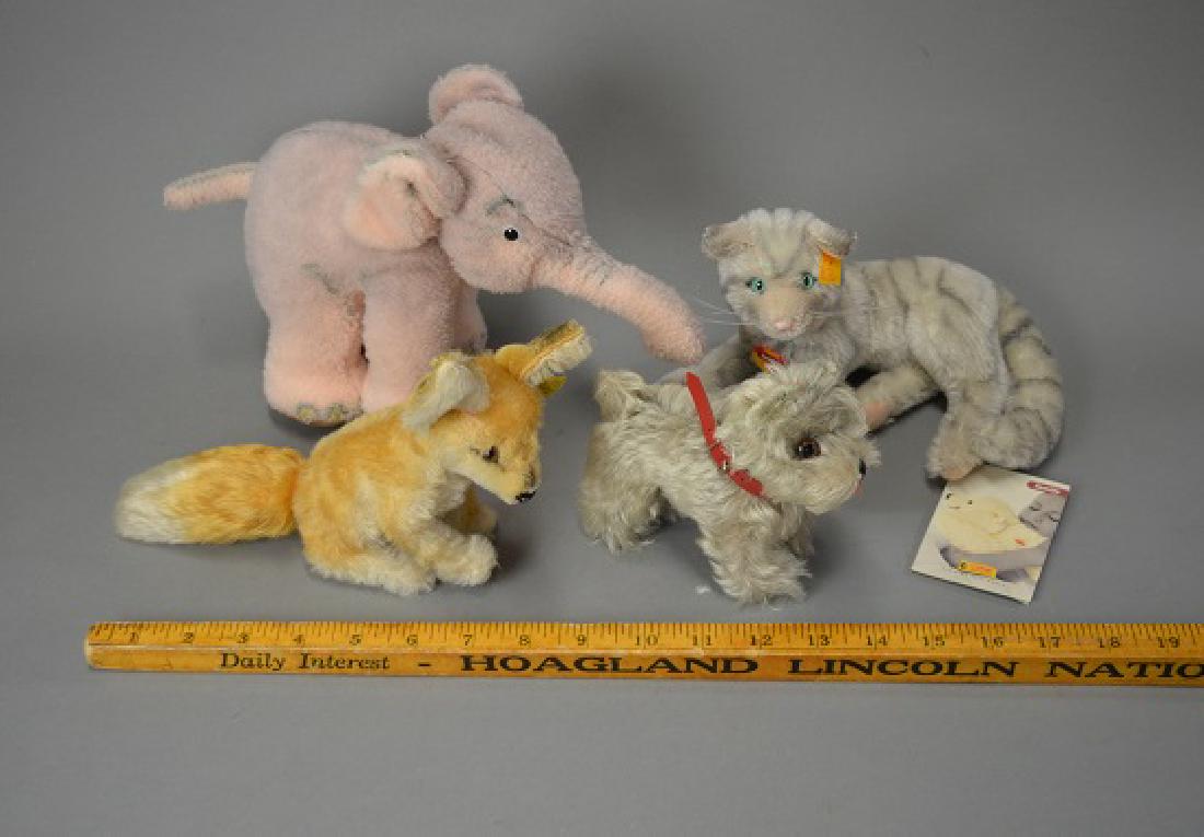 Four vintage Steiff animals (1 of 5)
