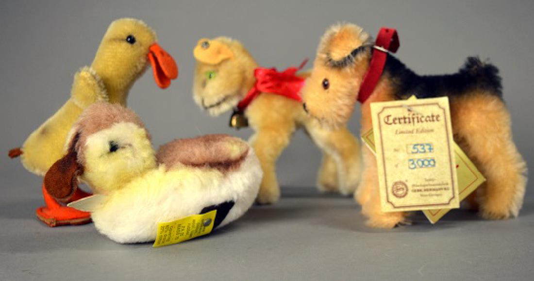 Three vintage Steiff animals and a Hermann teddy (1 of 4)
