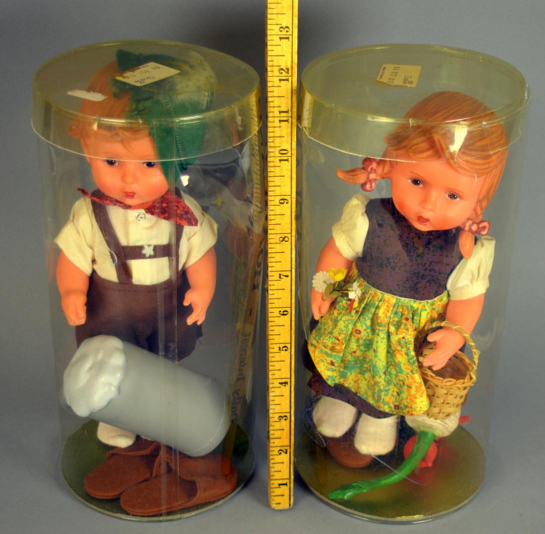 Two Goebel Hummel rubber dolls: Two Goebel Hummel rubber dolls