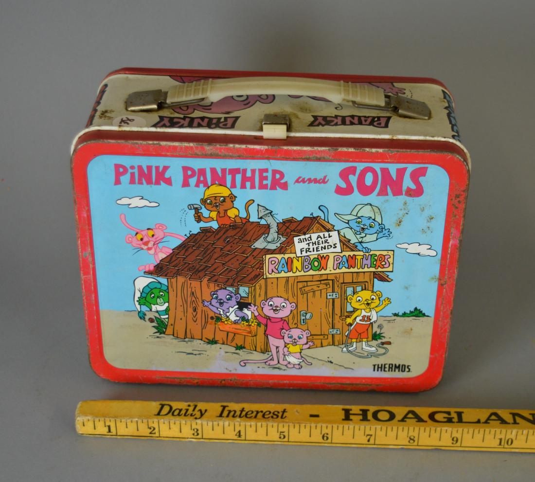 Vintage Pink Panther & Sons lunchbox no thermos: Good