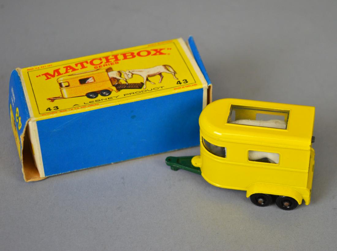 Lesney Matchbox #48 Pony Trailer w/ Box: Lesney Matchbox #48 Pony Trailer w/ Box