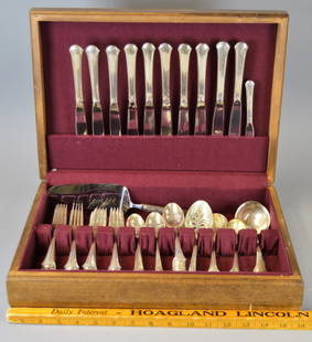 Towle "Chippendale" Sterling Flatware Set: Towle "Chippendale" Sterling Flatware Set