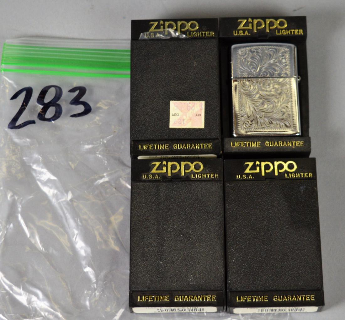 4 Zippo Lighters: 4 Zippo Lighters