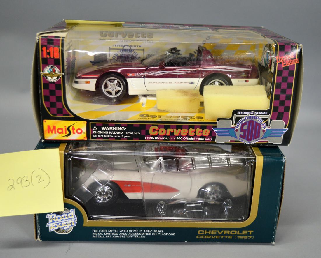 2 Diecast Car Models Road Tough 1957 Corvette: 2 Diecast Car Models Road Tough 1957 Corvette