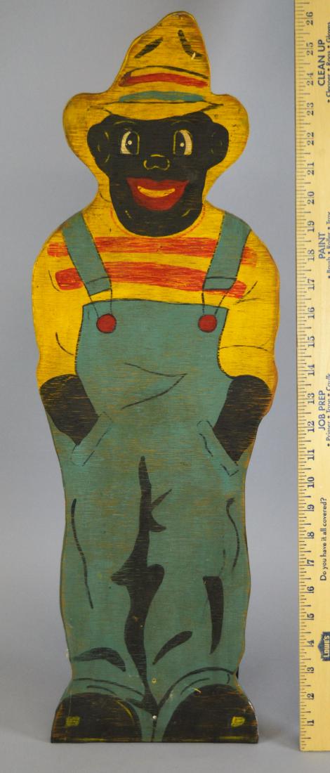 Black Americana Painted Wood Lawn Ornament: Black Americana Painted Wood Lawn Ornament