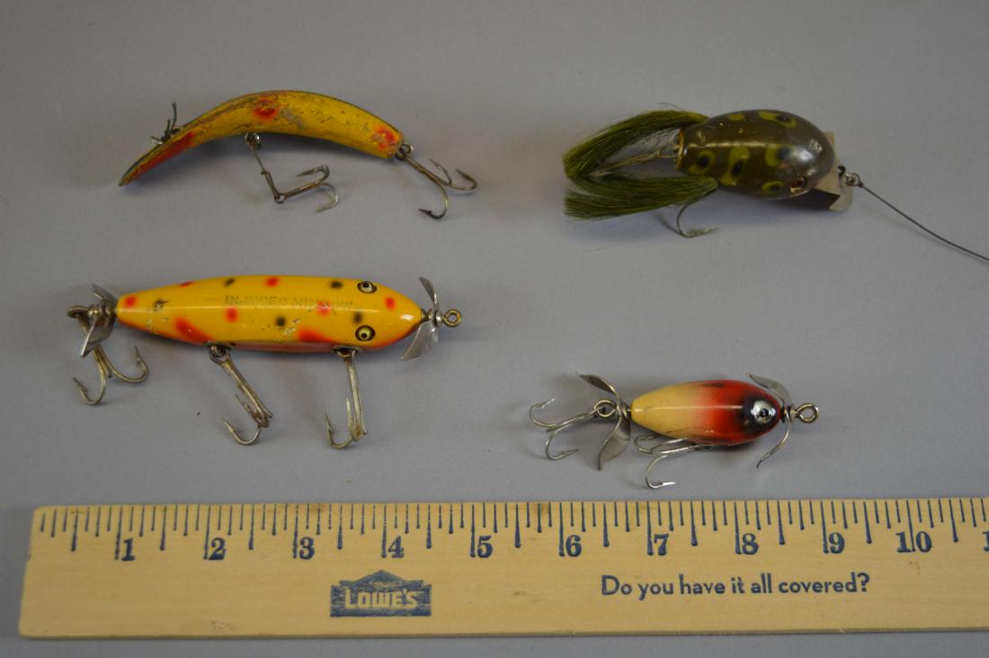 4 Fishing Lures Shakespeare & Creek Chub Bait: 4 Fishing Lures Shakespeare & Creek Chub Bait