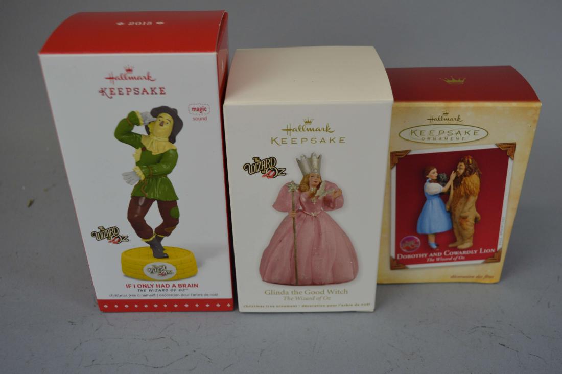 3 Hallmark Keepsake Wizard of Oz Ornaments: 3 Hallmark Keepsake Wizard of Oz Ornaments