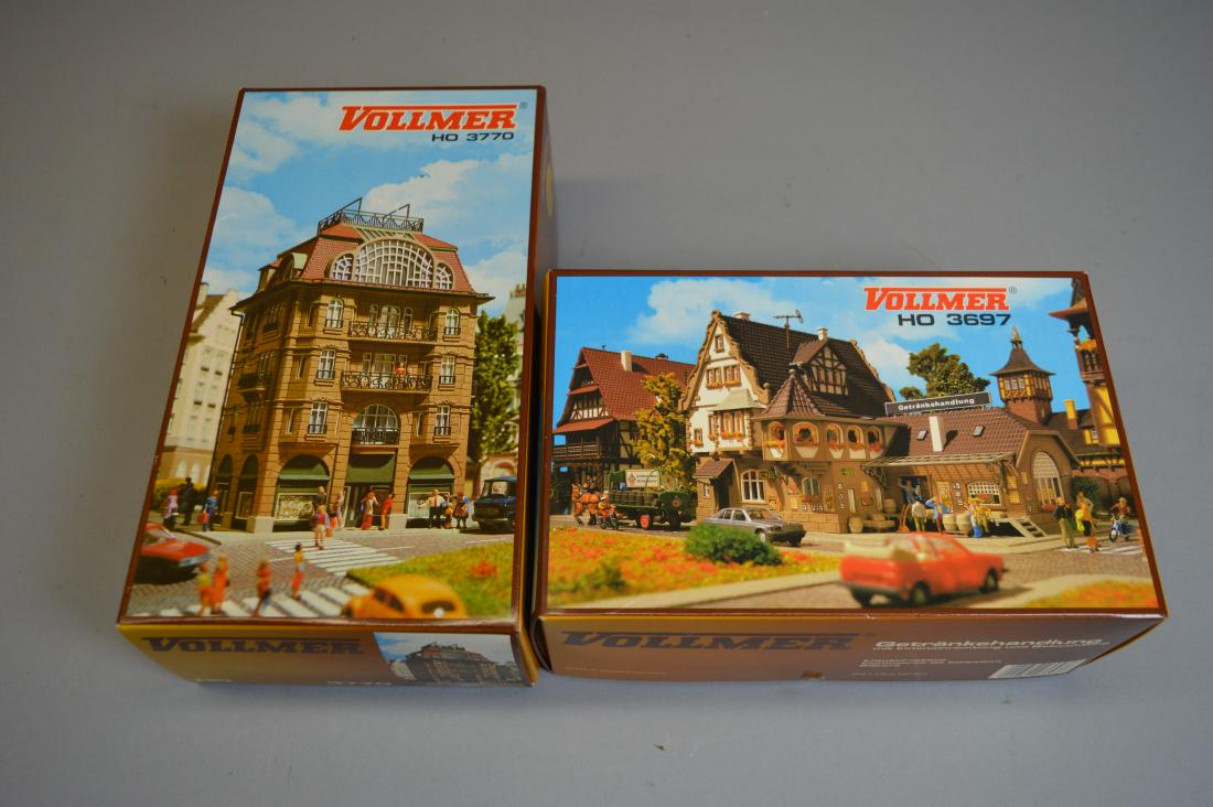 2 Vollmer HO Scale Model Kit 3697 & 3770: 2 Vollmer HO Scale Model Kit 3697 & 3770