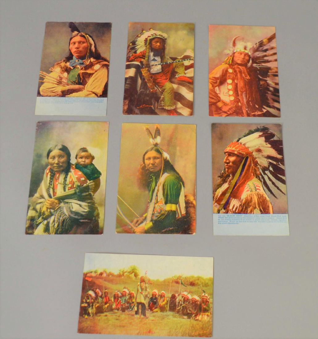 7 Antique Native American Postcards Omaha News: 7 antique Native American postcards, published by the Omaha News Company. All postally unused. Please review the images for condition and dimensions.