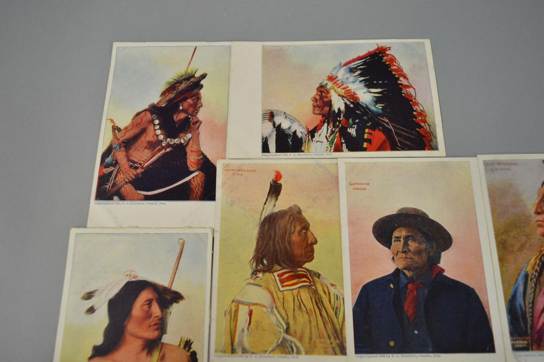 8 Antique Native American Postcards Rhinehart (1 of 7)
