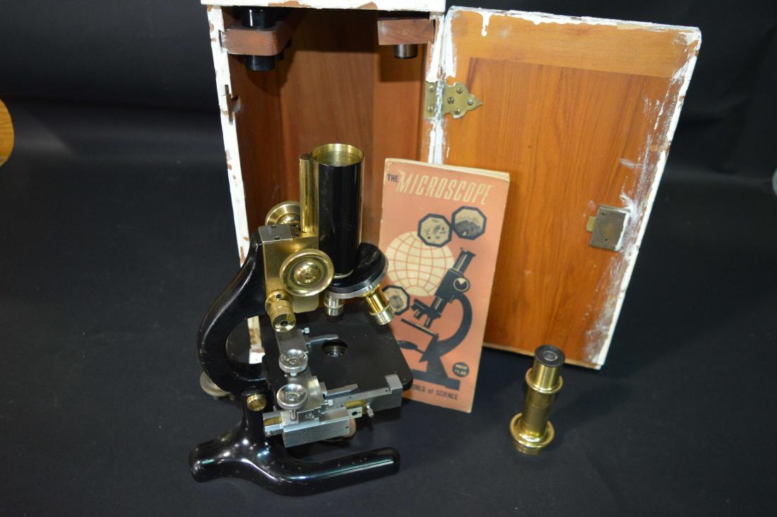 Antique W. R. Prior & Co. Microscope & Case (1 of 8)