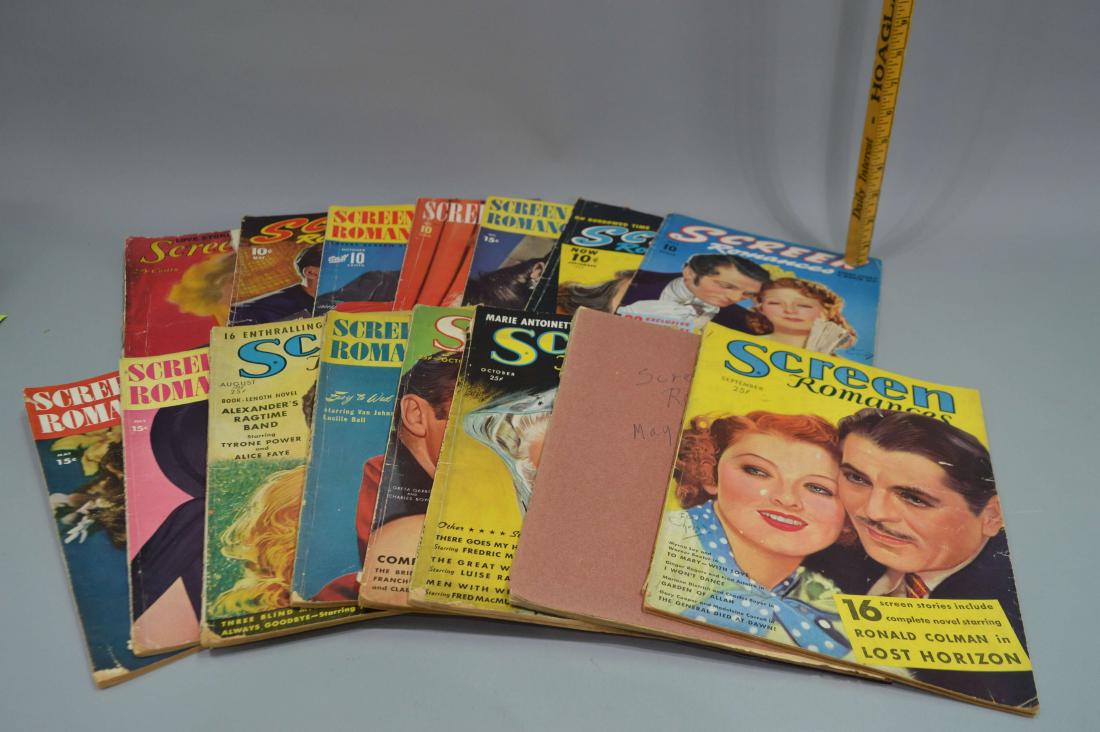13 Vintage Screen Romances Magazines (1 of 11)