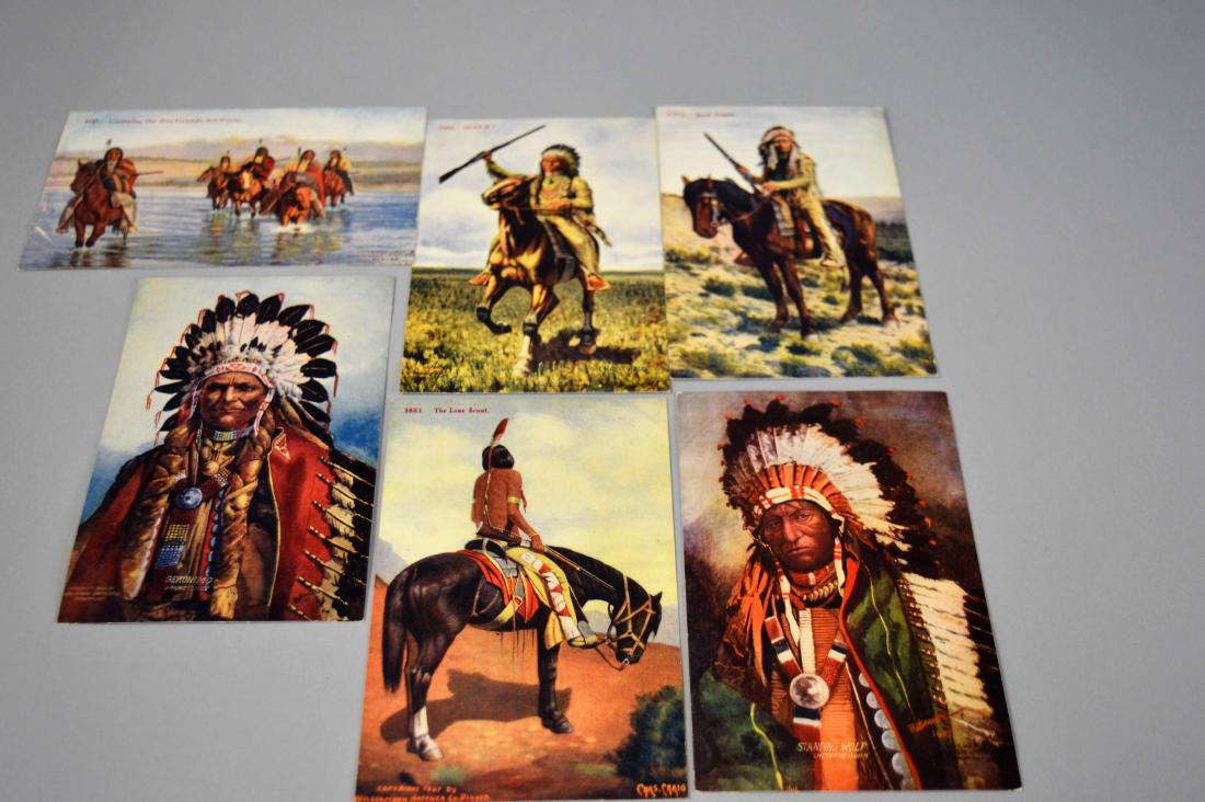 6 Native American Postcards Williamson-Haffner (1 of 6)