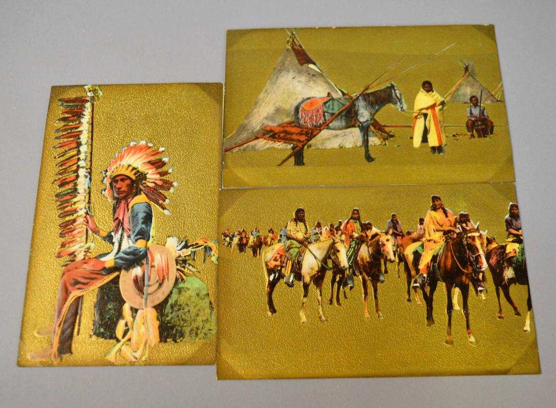 3 Antique Embossed Native American Postcards (1 of 3)