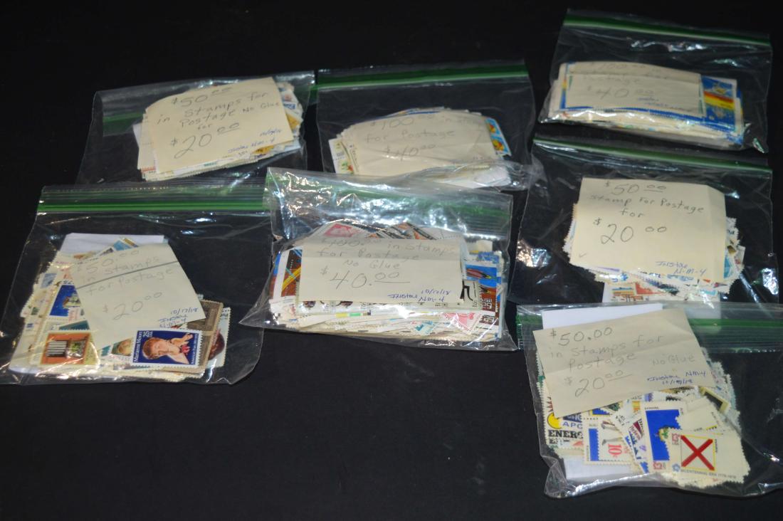 Lot of Uncancelled Vintage US Postage Stamps (1 of 8)