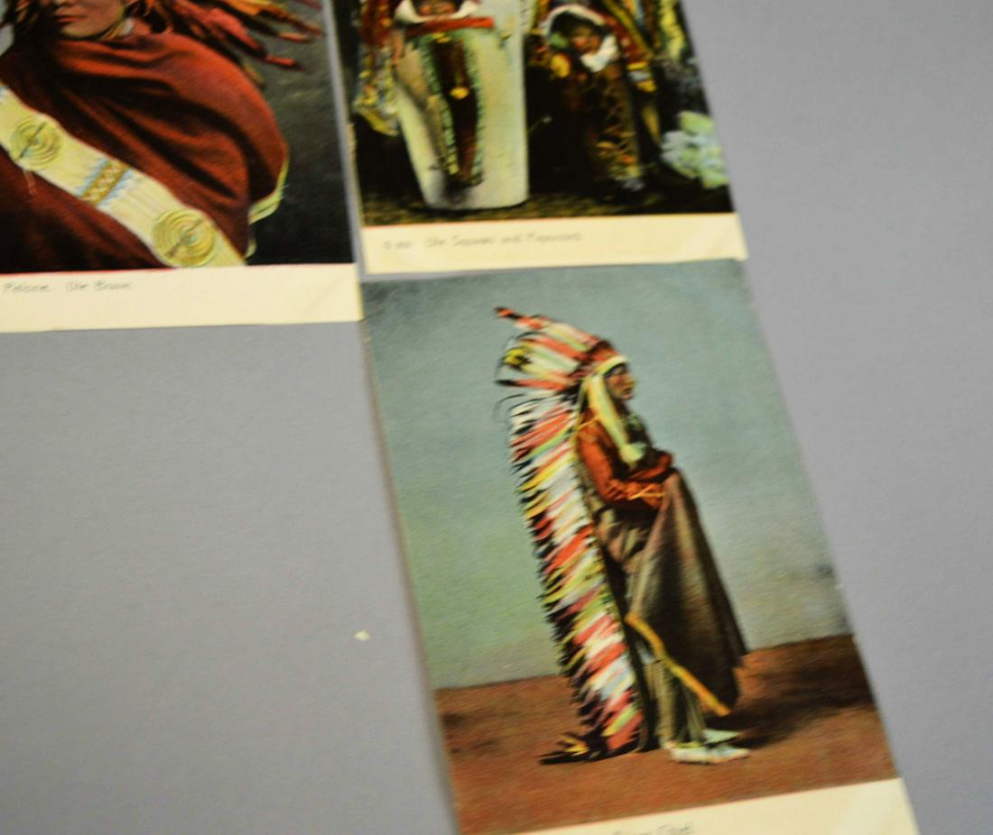 4 Antique Native American Postcards Woehler: 4 Native American postcards, published by H. L. Woehler of New York & Dresden. All postally unused. Please review the images for condition and dimensions.