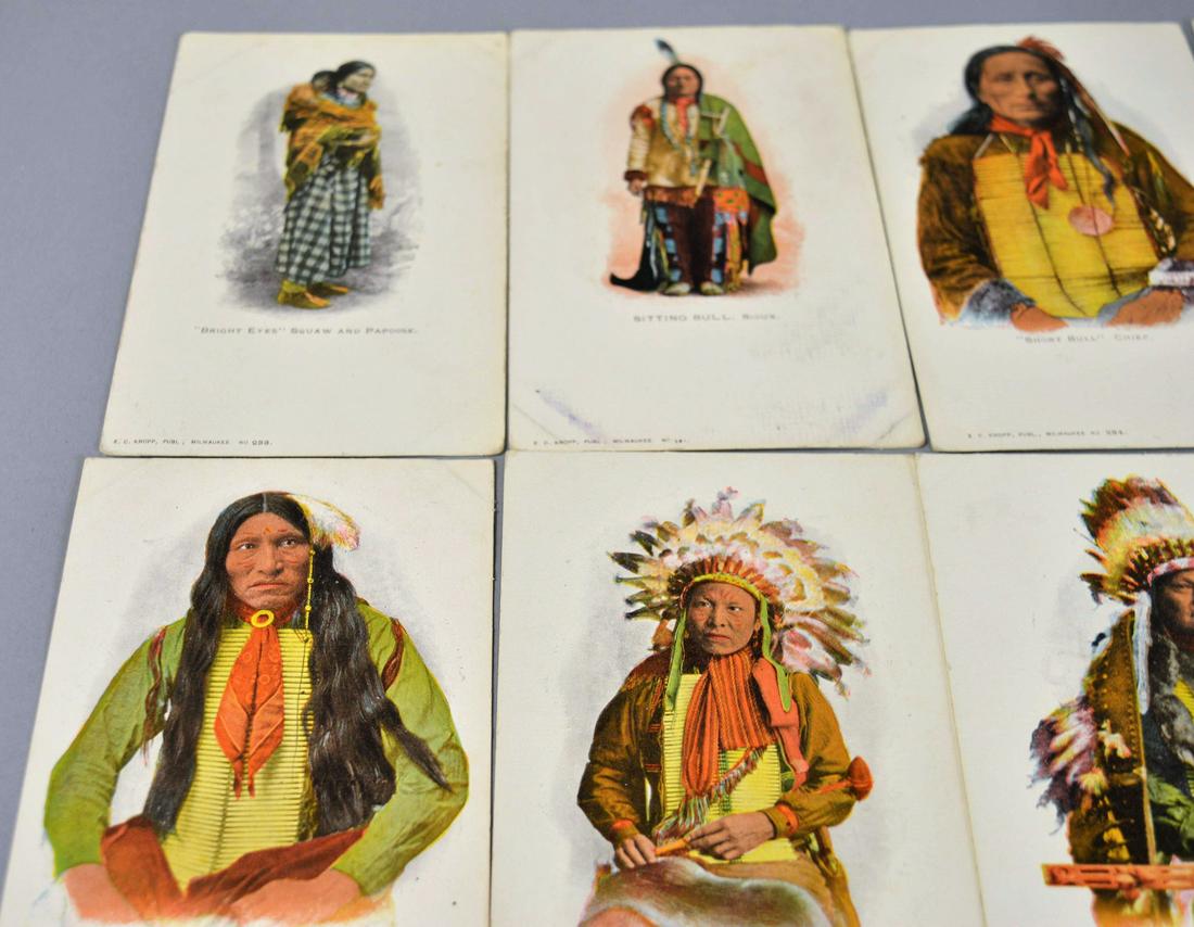 8 Antique Native American Postcards E. C. Kropp (1 of 4)