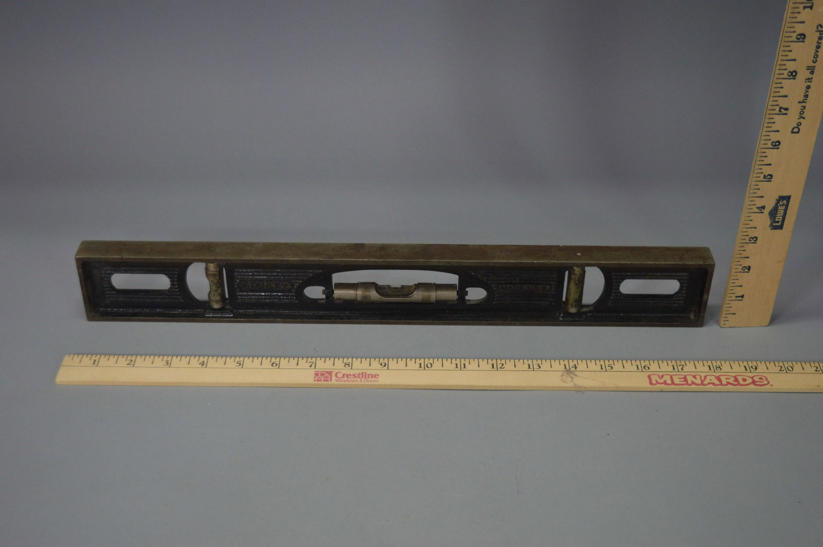 Cast Iron Stanley Leveler: Cast Iron Stanley Leveler