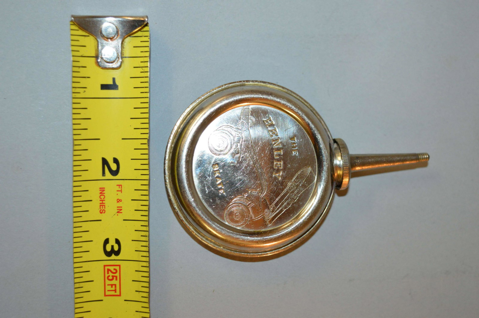 Vintage "The Henley" Roller Skate Oiler Oil Can: Vintage "The Henley" Roller Skate Oiler Oil Can