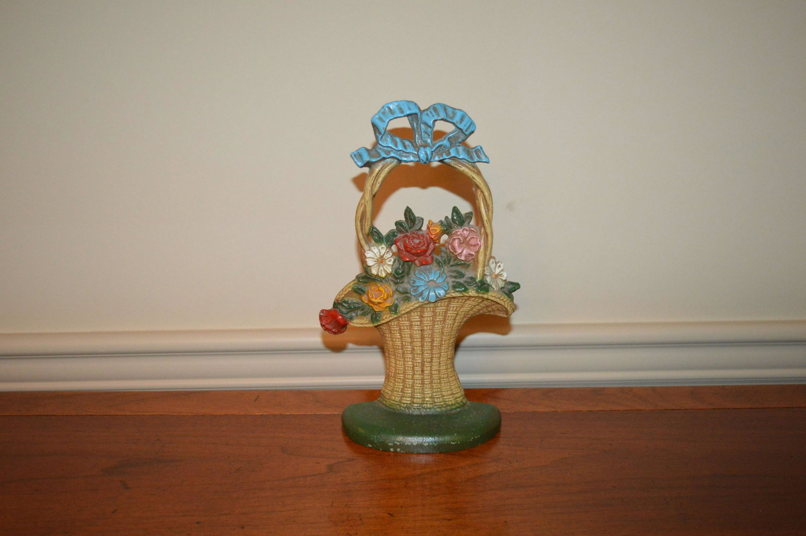 Painted Cast Iron Door Stop: Painted Cast Iron Door Stop