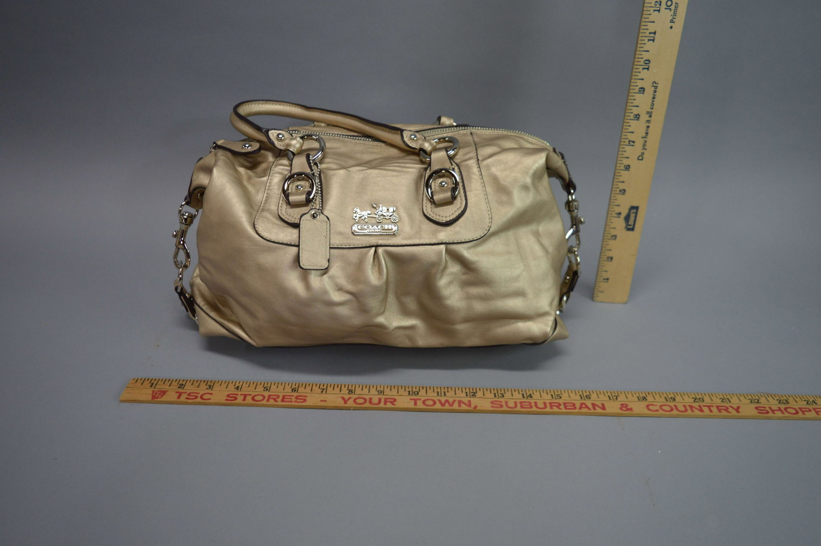 Coach Leather Handbag: Coach Leather Handbag