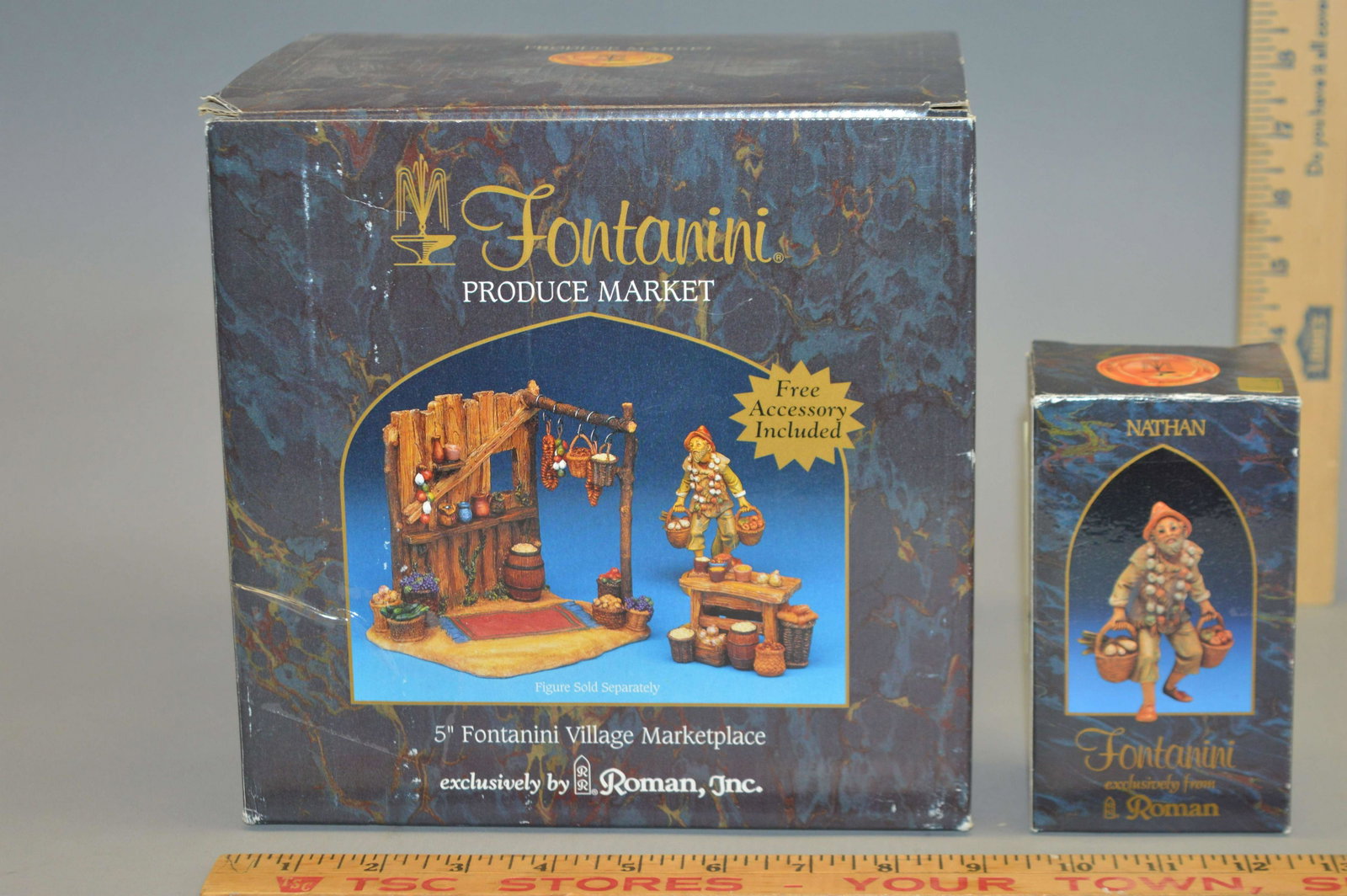 Fontanini Nativity Produce Market & Nathan: Fontanini Nativity Produce Market & Nathan