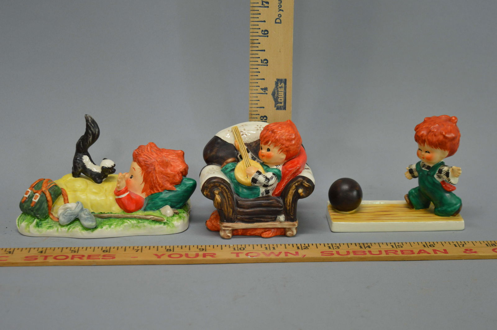 3 Goebel Redhead Figurines: 3 Goebel Redhead Figurines