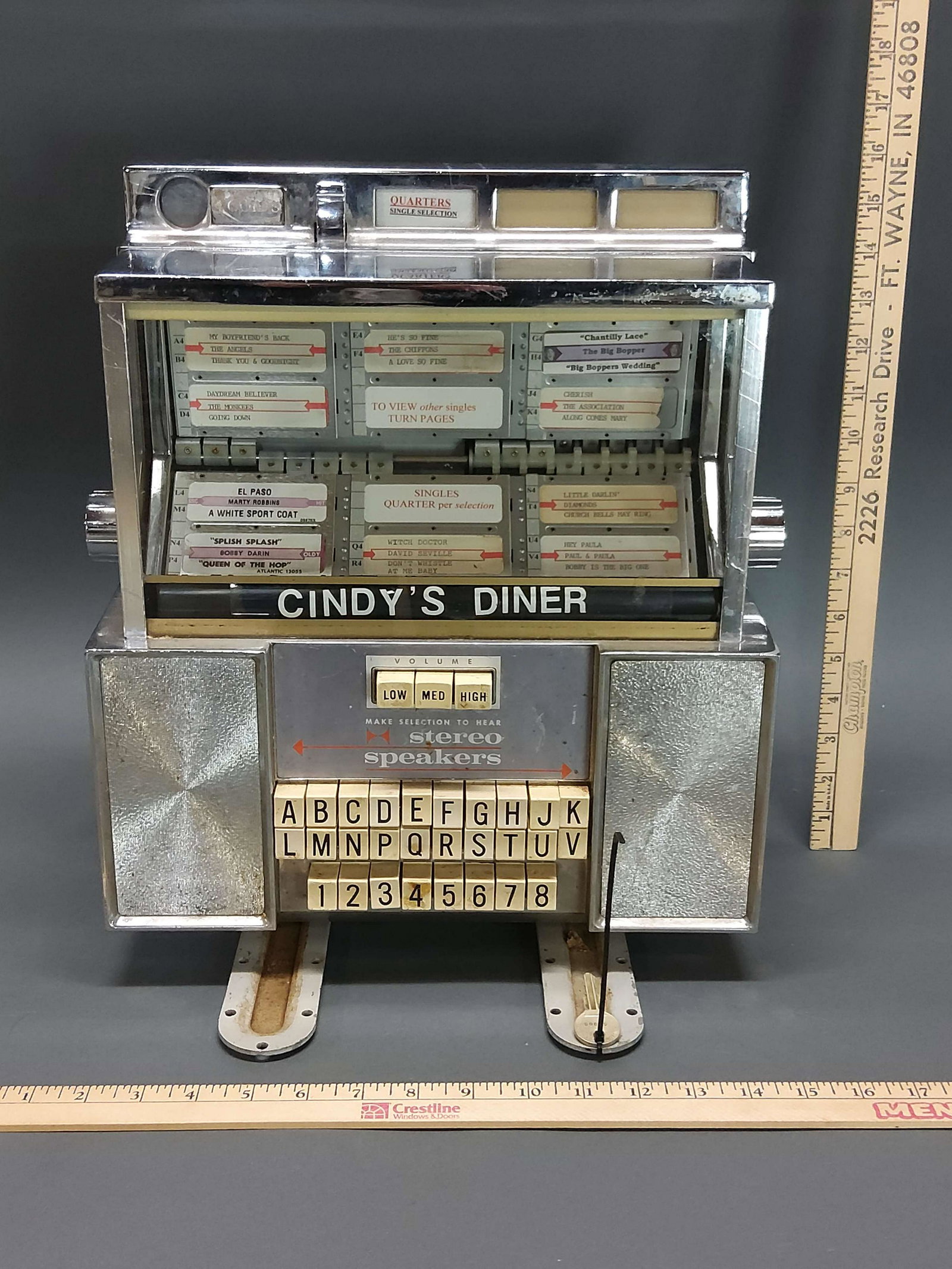 Vintage Stereo Consolette: A Stereo Consolette. Wear commensurate with age and use. Please review the images for condition and dimensions.