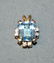 14k White Gold & Aquamarine Pendant