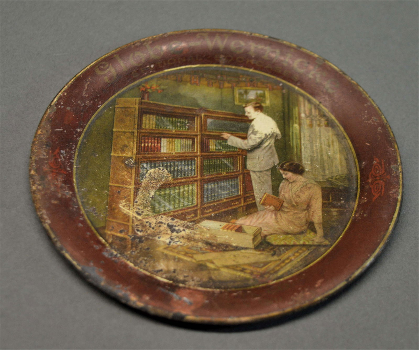 Antique Globe-Wernicke Advertising Tip Tray (1 of 4)