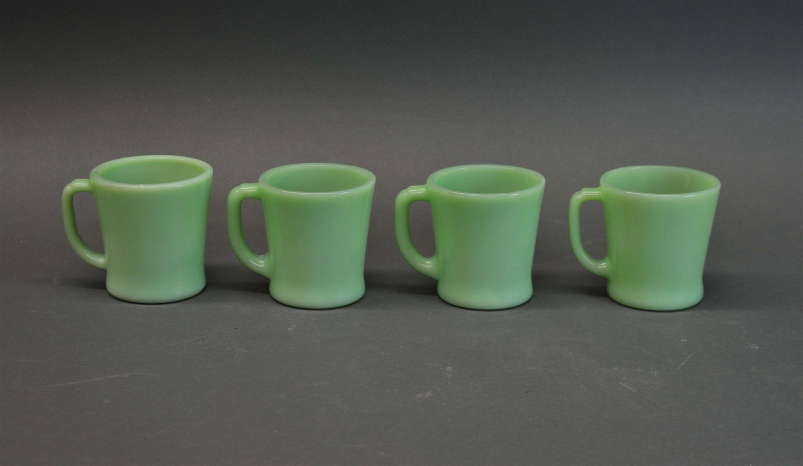 4 Fire King Jadeite D-Handle Mugs (1 of 3)