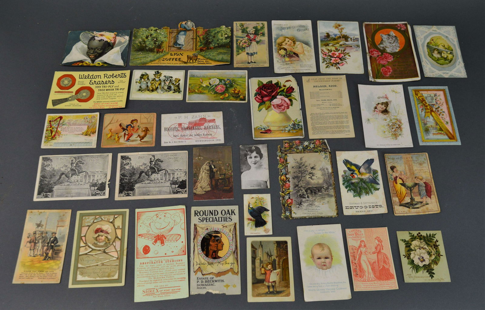 33 Piece Ephemera Lot Victorian Trade Cards (1 of 6)