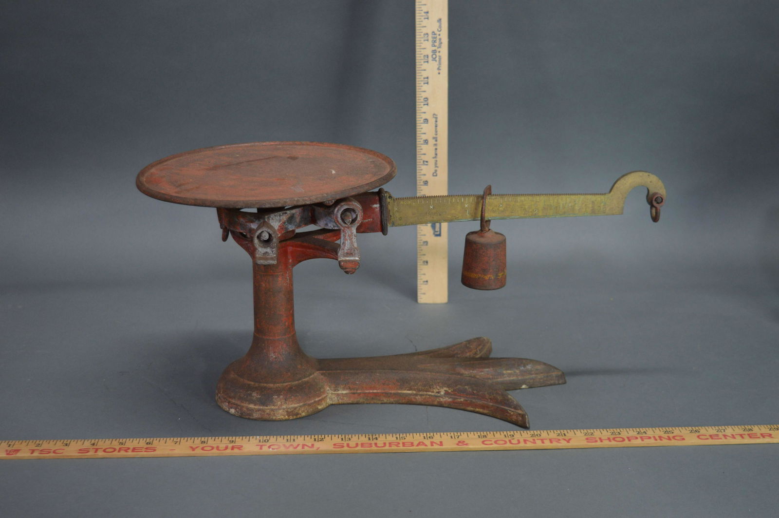 Fairbanks Cast Iron & Brass Crow Foot Scale (1 of 6)