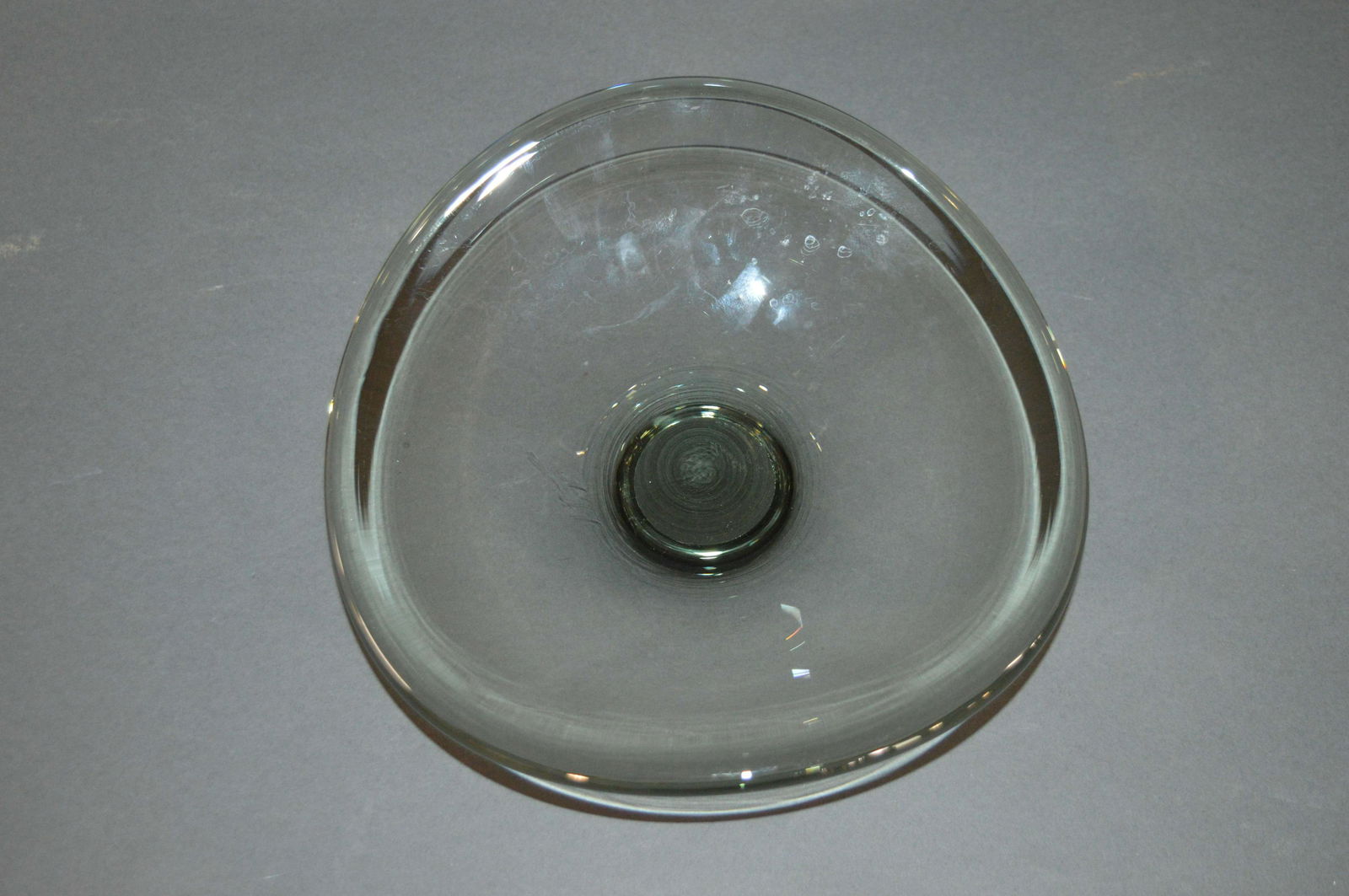 Mid Century Holmegaard Art Glass Bowl: A signed Holmegaard art glass bowl.