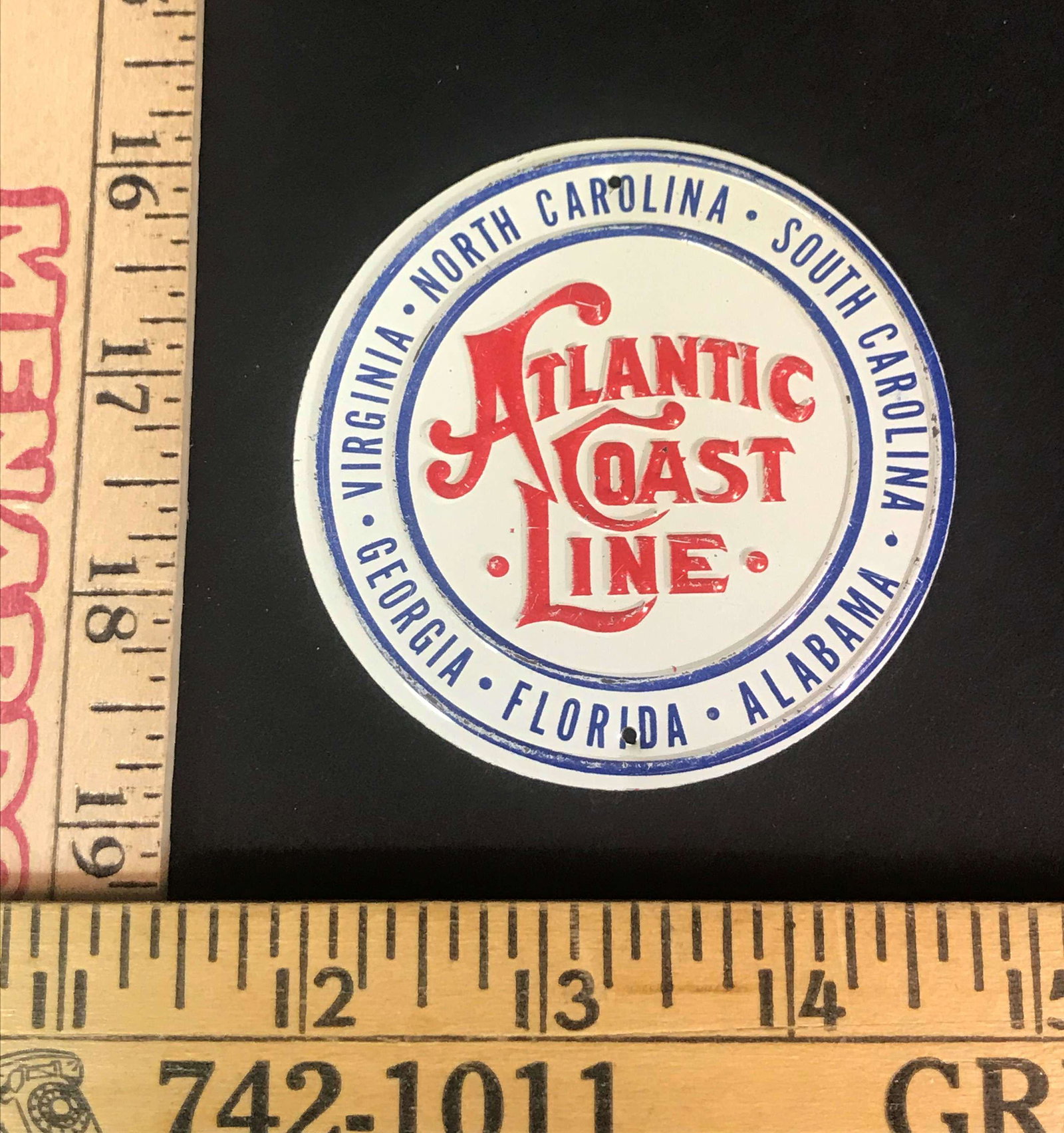 Atlantic Coast Line Railroad Post Cereal Premium Sign: An Atlantic Coast Line railroad Post cereal premium sign, c.1950s