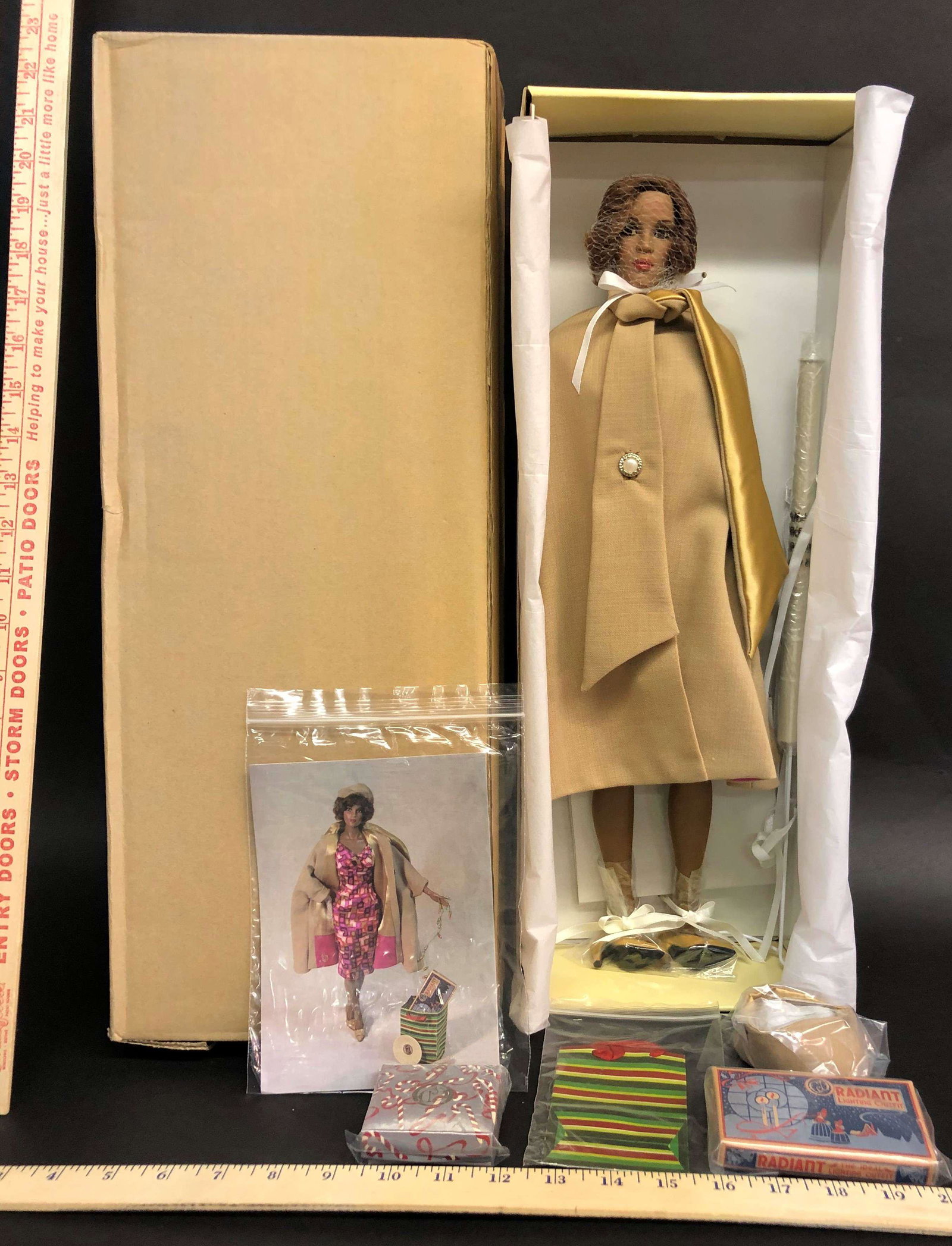 JDJ Douglas James Constance Christmas Light Doll: A JDJ International Douglas James "Constance Christmas Lights" doll. JDJ#034