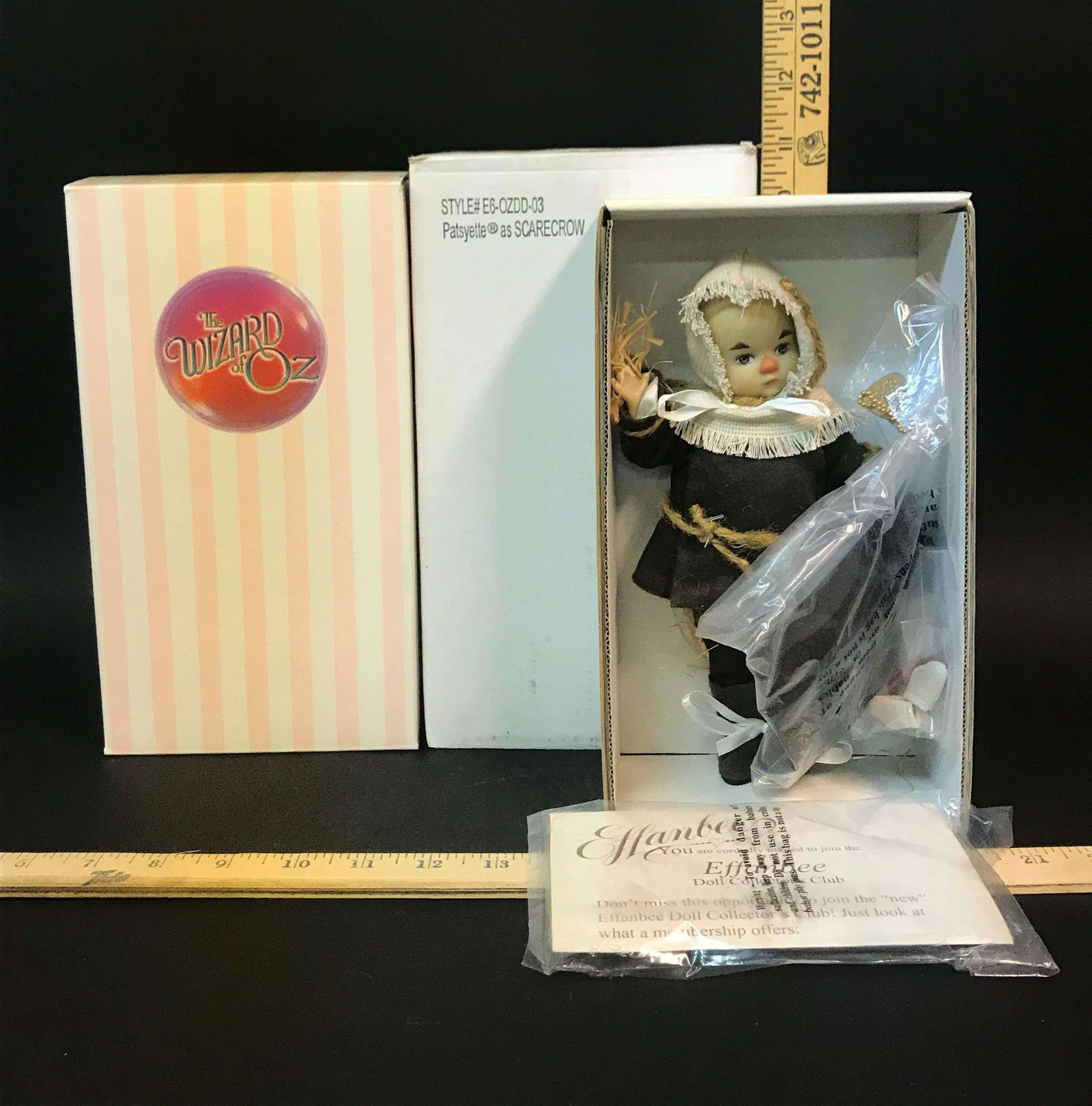 Effanbee Wizard of OZ Patsyette Scarecrow Doll: An Effanbee Wizard of Oz "Patsyette as Scarecrow" doll. E6-OZDD-03