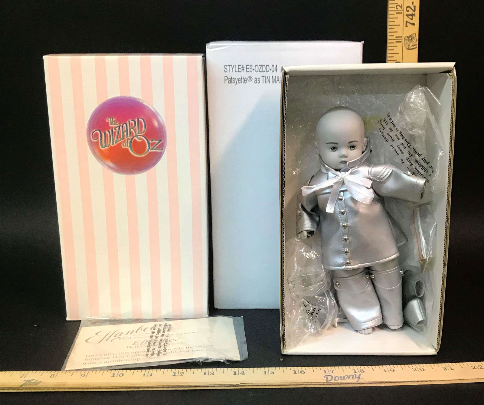 Effanbee Wizard of OZ Patsyette Tin Man Doll: An Effanbee Wizard of Oz "Patsyette as Tin Man" doll. E6-OZDD-04