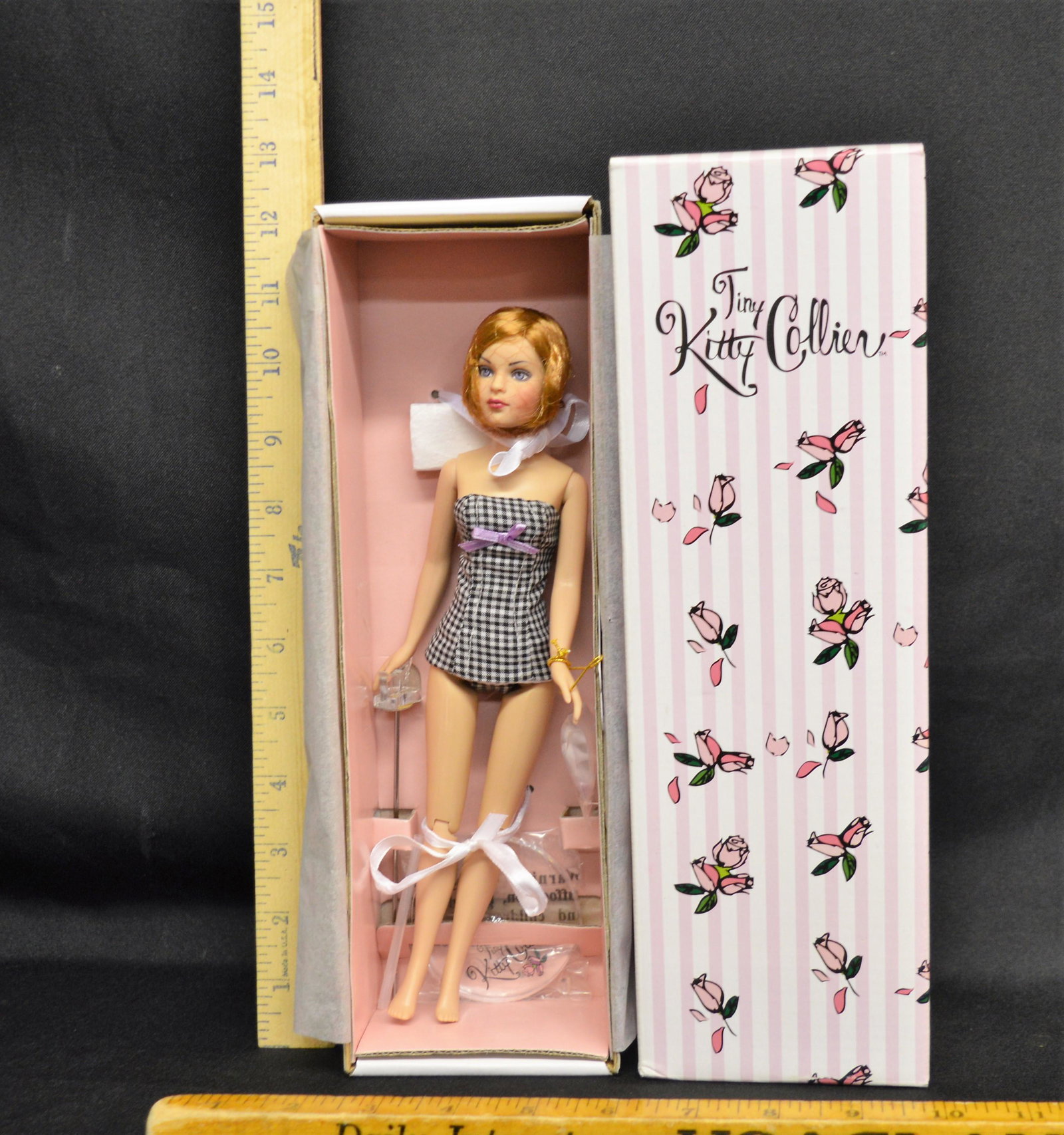 Tonner Tiny Kitty Collier Checker Groove Doll: A Tonner Tiny Kitty Collier "Checker Groove" doll. TOTK601