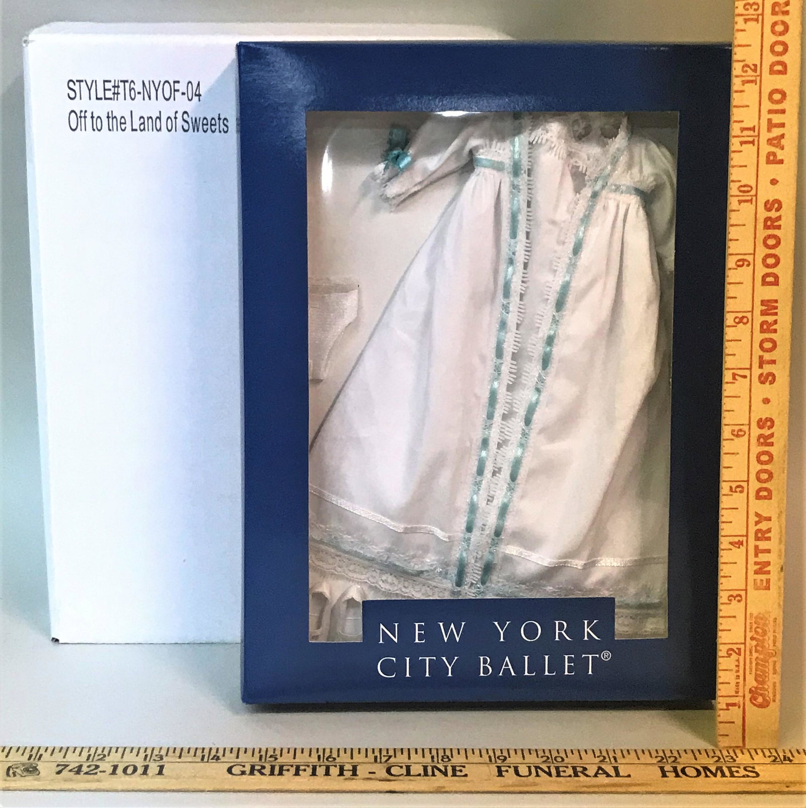 Tonner New York City Ballet Doll Clothing Set: A Tonner New York City Ballet "Off to the Land of Sweets" doll clothing set. T6-NYOF-04