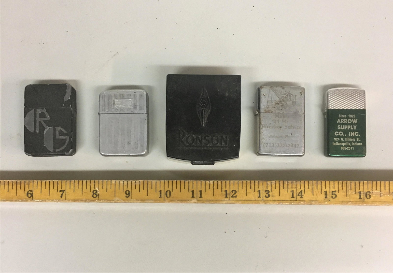 5 Vintage Lighters Ronson Park Hi-Lite: 5 vintage lighters, including Ronson, Park, and Hi-Lite