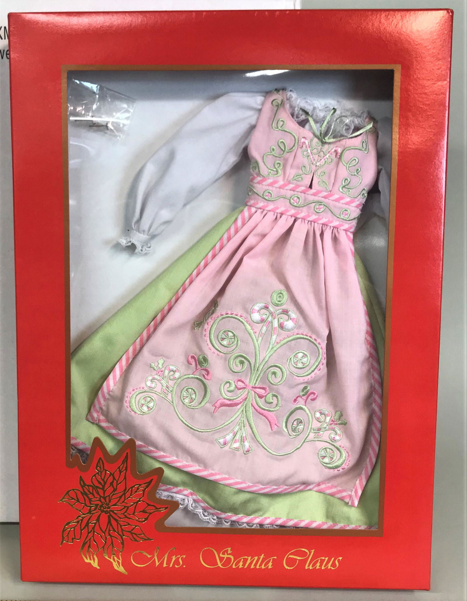 Tonner Mrs. Santa Claus Sweet Shoppe Doll Clothing Set: A Tonner Mrs. Santa Claus "In Santa's Sweet Shoppe" doll clothing set. T6-XMOF-03
