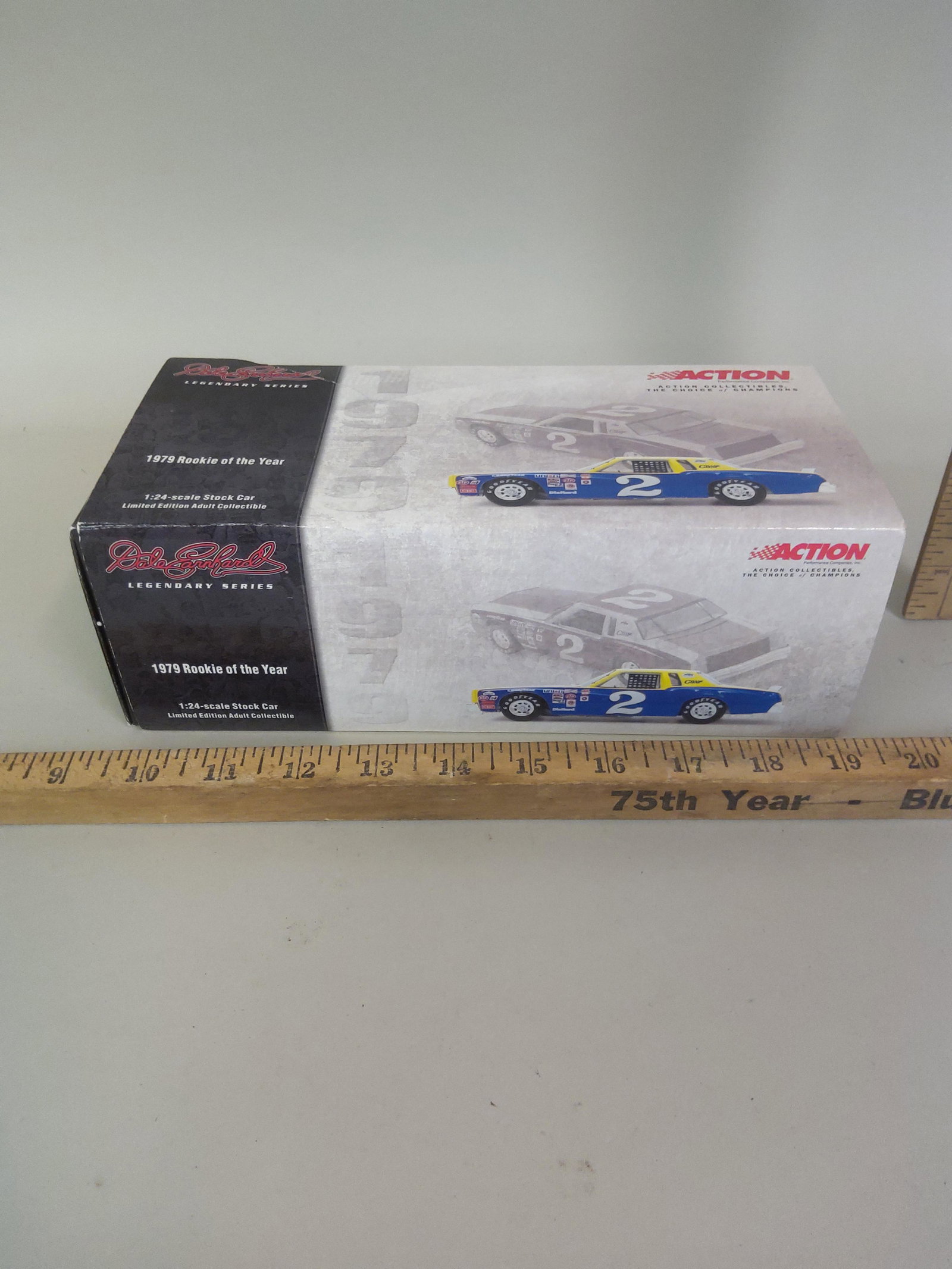 Action Dale Earnhardt 1979 Rookie 1:24 Diecast Model: An Action Dale Earnhardt 1979 Rookie of the Year 1:24 scale dieacast model.