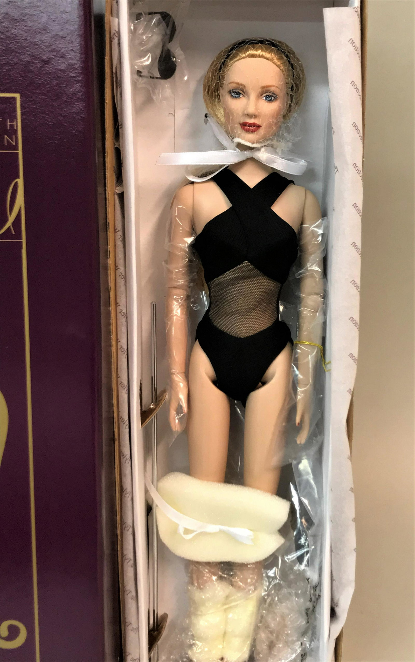 Tonner Tyler Wentworth Basic Black Angelina Doll: A Tonner Tyler Wentworth "Basic Black Angelina" doll. T7-TWBD-06