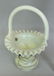 Fenton Hanging Hearts Art Glass Basket