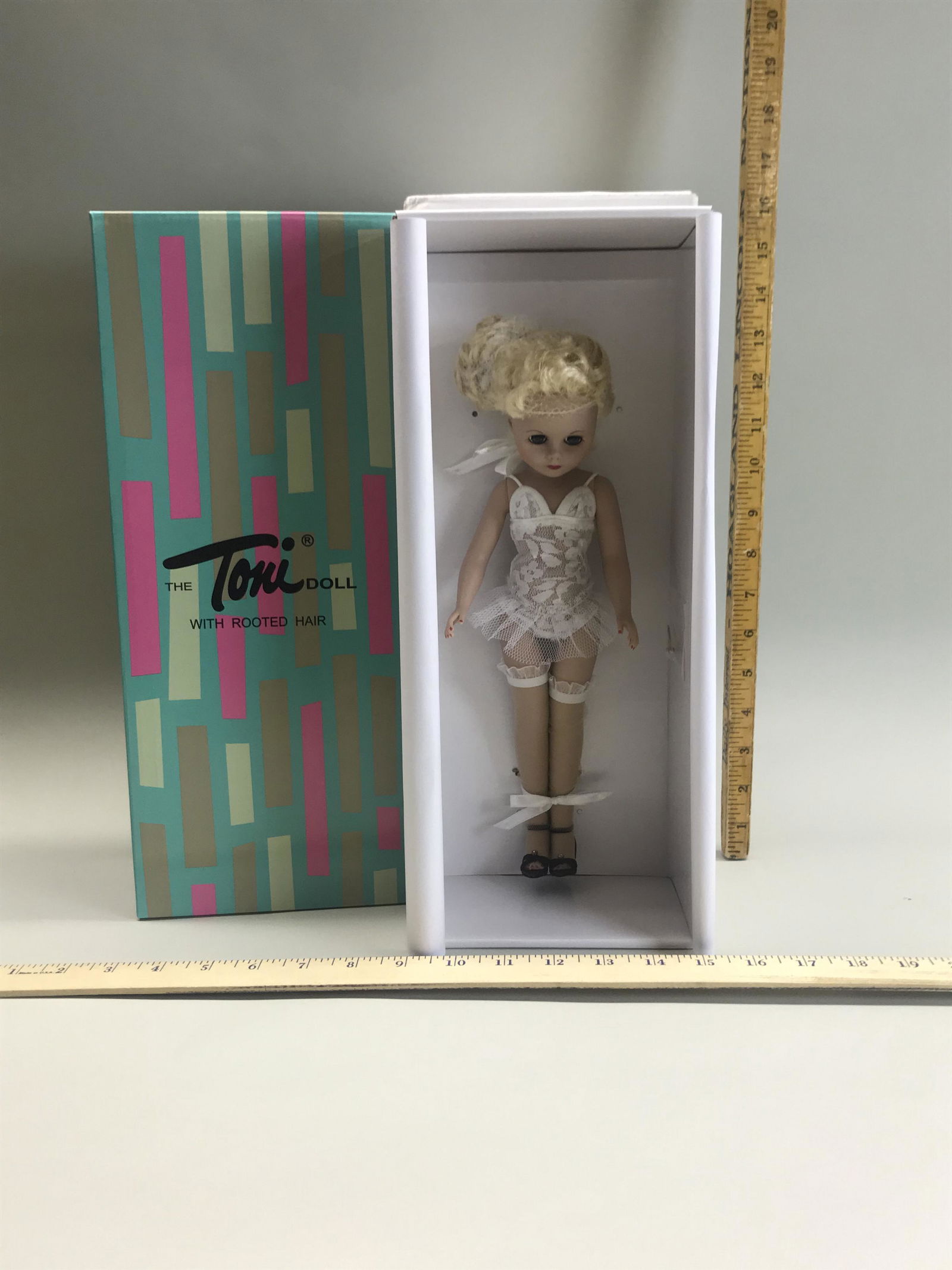 Effanbee Toni Doll: Effanbee The Toni Doll with Rooted Hair, blonde, in original box. E7-FTBD-02